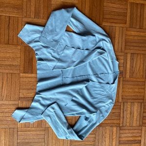 Zara faux suede blue vest
